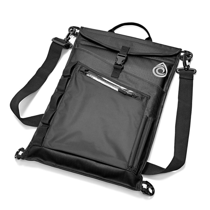 AquaQuest Typhoon Laptop Case - 100% Waterproof, Versatile, Durable, Lightweight, Compact Messenger Bag - Protective Padded Computer Sleeve Pouch Cover - 13", Black - Image 1
